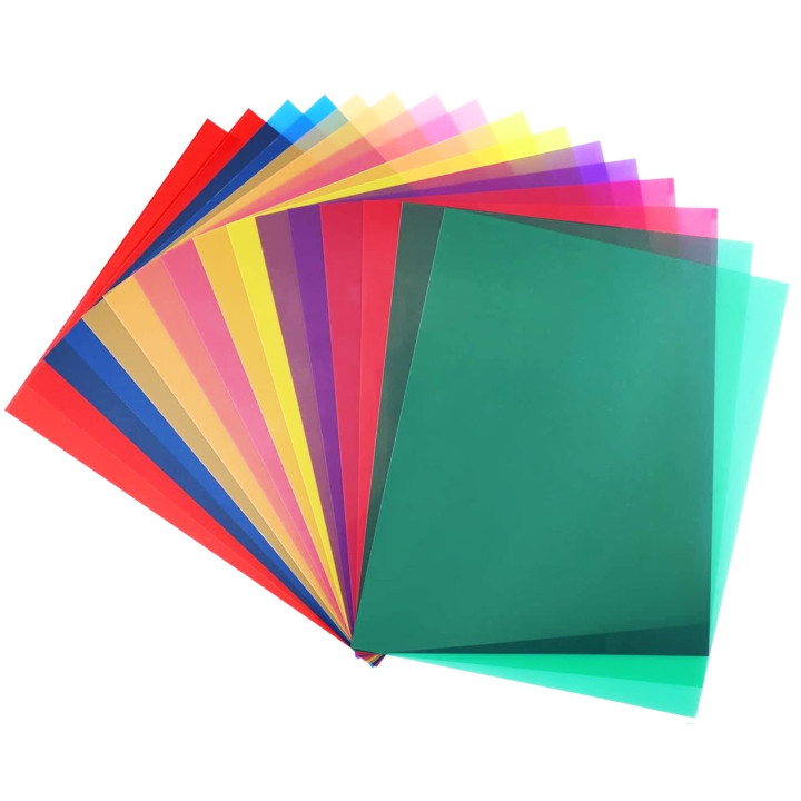 Gelatinas de color para iluminación — 16 hojas A4