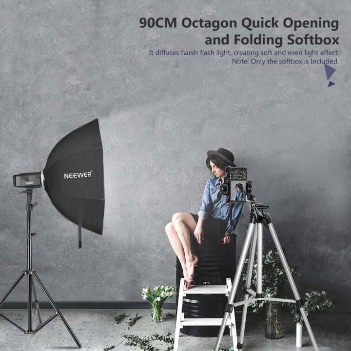 Neewer softbox octagonal 36 pulgadas Bowens usado