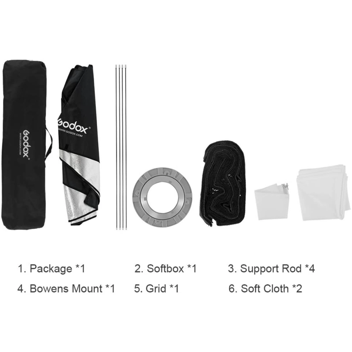 Godox FW stripbox 30×120 cm Bowens usado 9.5/10